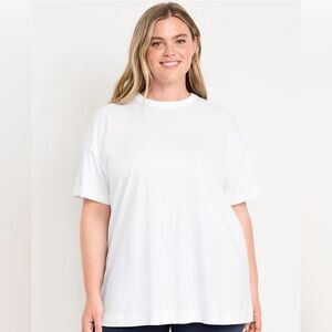 Old Navy White Active Cloudmotion Lightweight Sporty Activewear Basic T-Shirt